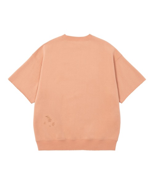大人気 HUF POP FLY DAMAGE CREW ヴィンテージ加工＆刺繍◎ HUF ハフ POP FLY DAMAGE CREW FL80076SP24 スウェットTシャツ