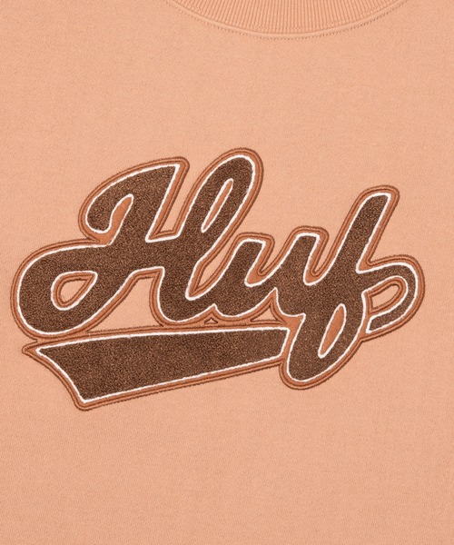 HUF（ハフ）の「POP FLY DAMAGE CREW / HUF クルー トップス