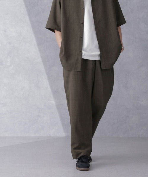 NANO universe(ナノユニバース)の「ライトウェイトドライパンツ(セットアップ可)(その他パンツ・メンズ・ブラウン/ネイビー/グレー・S/M/L)」の2枚目の写真