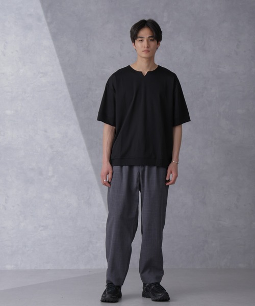 NANO universe(ナノユニバース)の「ライトウェイトドライパンツ(セットアップ可)(その他パンツ・メンズ・ブラウン/ネイビー/グレー・S/M/L)」の6枚目の写真