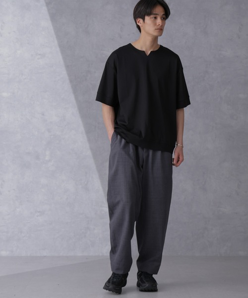 NANO universe(ナノユニバース)の「ライトウェイトドライパンツ(セットアップ可)(その他パンツ・メンズ・ブラウン/ネイビー/グレー・S/M/L)」の7枚目の写真