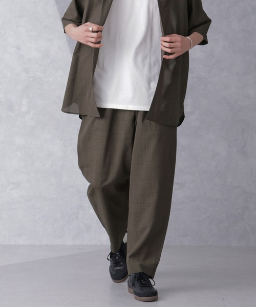 NANO universe(ナノユニバース)の「ライトウェイトドライパンツ(セットアップ可)(その他パンツ・メンズ・ブラウン/ネイビー/グレー・S/M/L)」の10枚目の写真