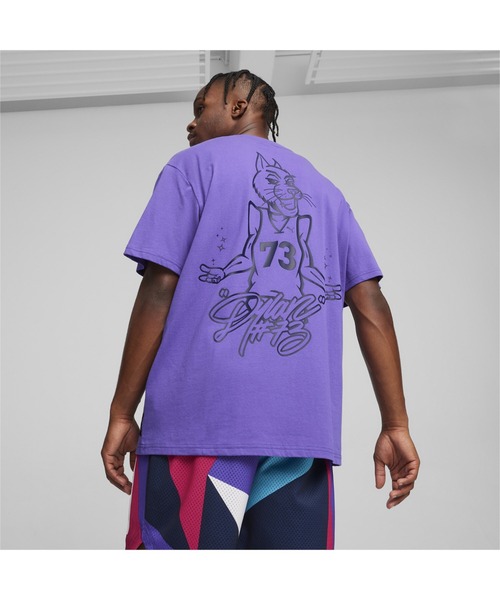PUMA（プーマ）の「PUMA プーマ メンズ バスケットボール ディラン ギフト ショップ 半袖 Tシャツ III（Tシャツ/カットソー・メンズ・バイオレット・SMALL/MEDIUM/X-SMALL/X-LARGE/LARGE）」の3枚目の写真