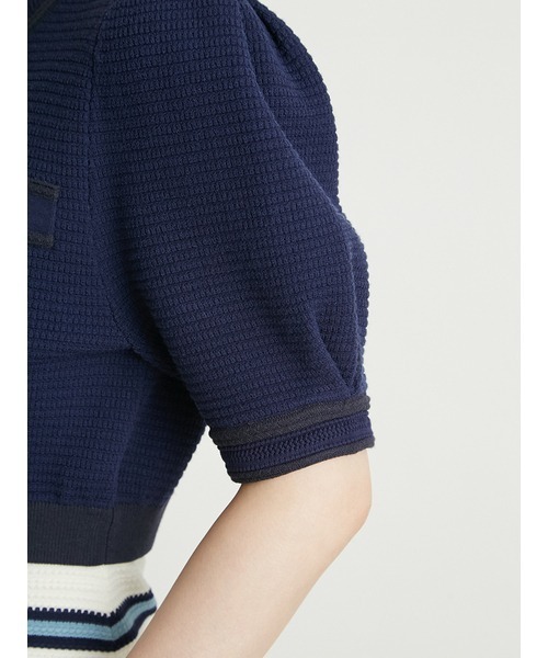 LILY BROWN(リリーブラウン)の「【LILY BROWN×MARY QUANT】クロップドニットカーディガン(カーディガン/ボレロ・レディース・その他/ホワイト/ネイビー/ピンク・FREE)」の20枚目の写真