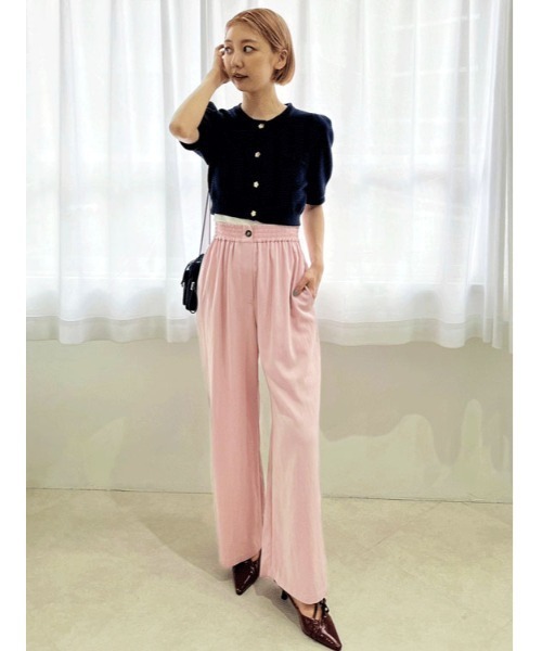LILY BROWN(リリーブラウン)の「【LILY BROWN×MARY QUANT】クロップドニットカーディガン(カーディガン/ボレロ・レディース・その他/ホワイト/ネイビー/ピンク・FREE)」の13枚目の写真