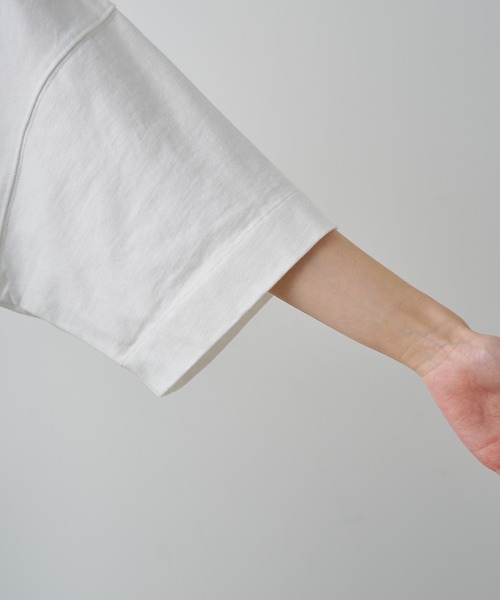 PUAL CE CIN(ピュアルセシン)の「ピグメントフォトプリントTシャツ(Tシャツ/カットソー・レディース・オフホワイト/グレー・FREE)」の12枚目の写真