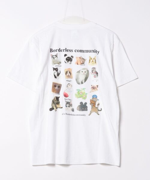 GEMEDA(ジェメダ)の「キャットプリントTシャツ(Tシャツ/カットソー・レディース・ダークグレー/ベージュ/ホワイト・M)」の21枚目の写真