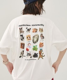 キャットプリントTシャツ