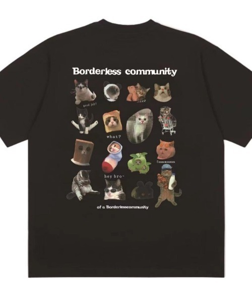 GEMEDA(ジェメダ)の「キャットプリントTシャツ(Tシャツ/カットソー・レディース・ダークグレー/ベージュ/ホワイト・M)」の20枚目の写真
