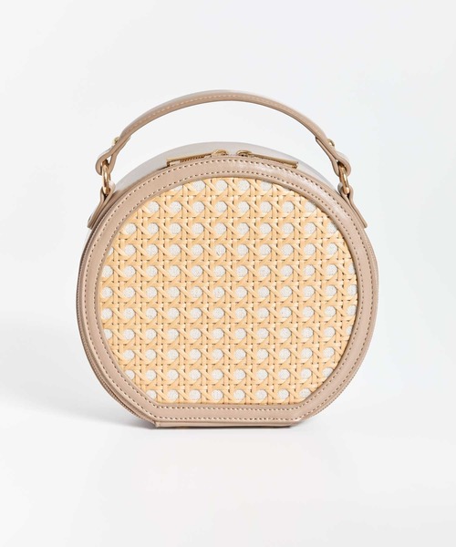 NOELA（ノエラ）の「ラタンライクサークルバッグ（ショルダーバッグ・レディース・ベージュ/ブラウン/オフホワイト・フリー）」の3枚目の写真