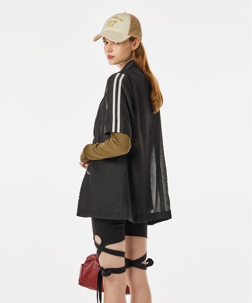 FOREVER 21（フォーエバー トゥエンティーワン）の「【2024SS】シアーラインジャケット（テーラードジャケット・レディース・ブラウン/ブラック/その他・FREE）」の3枚目の写真