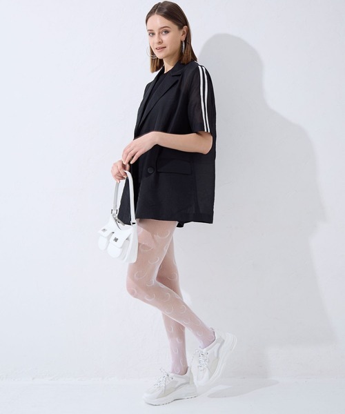 FOREVER 21（フォーエバー トゥエンティーワン）の「【2024SS】シアーラインジャケット（テーラードジャケット・レディース・ブラウン/ブラック/その他・FREE）」の5枚目の写真