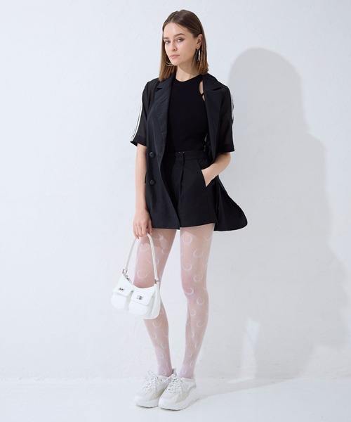 FOREVER 21（フォーエバー トゥエンティーワン）の「【2024SS】シアーラインジャケット（テーラードジャケット・レディース・ブラウン/ブラック/その他・FREE）」の7枚目の写真