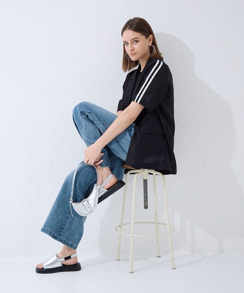 FOREVER 21（フォーエバー トゥエンティーワン）の「【2024SS】シアーラインジャケット（テーラードジャケット・レディース・ブラウン/ブラック/その他・FREE）」の13枚目の写真