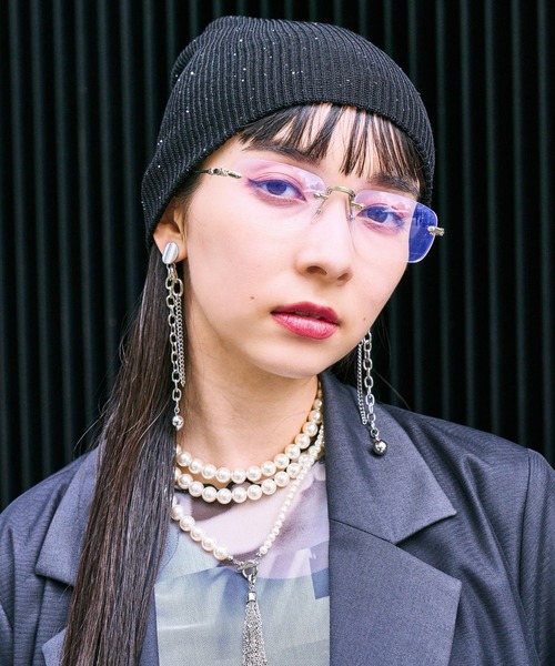 HARE(ハレ)の「ラメビーニー(HARE)(ニットキャップ/ビーニー・レディース・ブラック・FREE)」の16枚目の写真