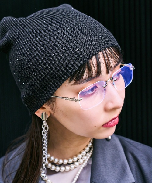 HARE(ハレ)の「ラメビーニー(HARE)(ニットキャップ/ビーニー・レディース・ブラック・FREE)」の18枚目の写真