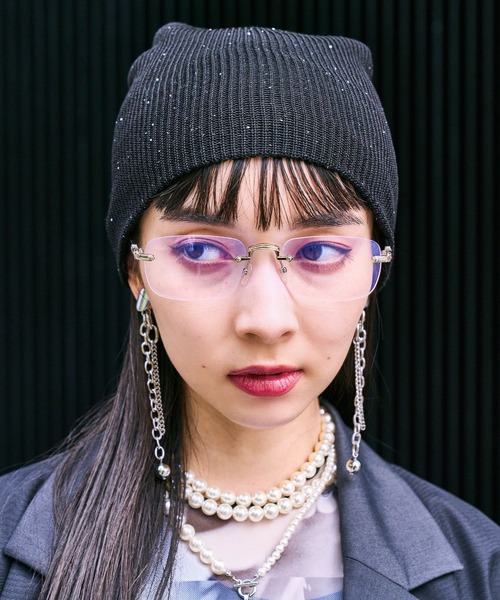 HARE(ハレ)の「ラメビーニー(HARE)(ニットキャップ/ビーニー・レディース・ブラック・FREE)」の20枚目の写真