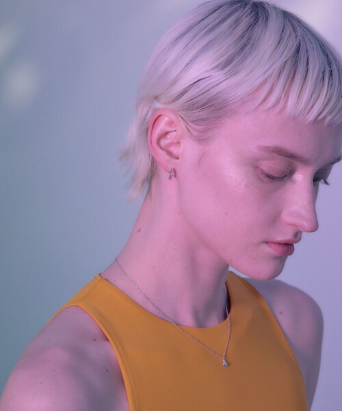 and cloud(アンドクラウド)の「Spine Hoop Pierce/Single(ピアス(片耳用)・レディース・ブラック/シルバー/イエローゴールド・FREE)」の7枚目の写真