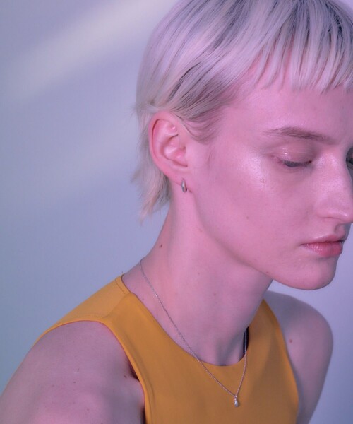 and cloud(アンドクラウド)の「Spine Hoop Pierce/Single(ピアス(片耳用)・レディース・ブラック/シルバー/イエローゴールド・FREE)」の8枚目の写真