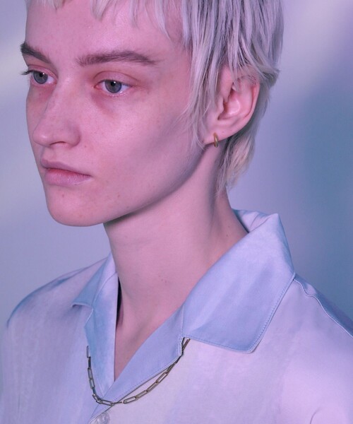 and cloud(アンドクラウド)の「Spine Hoop Pierce/Single(ピアス(片耳用)・レディース・ブラック/シルバー/イエローゴールド・FREE)」の12枚目の写真