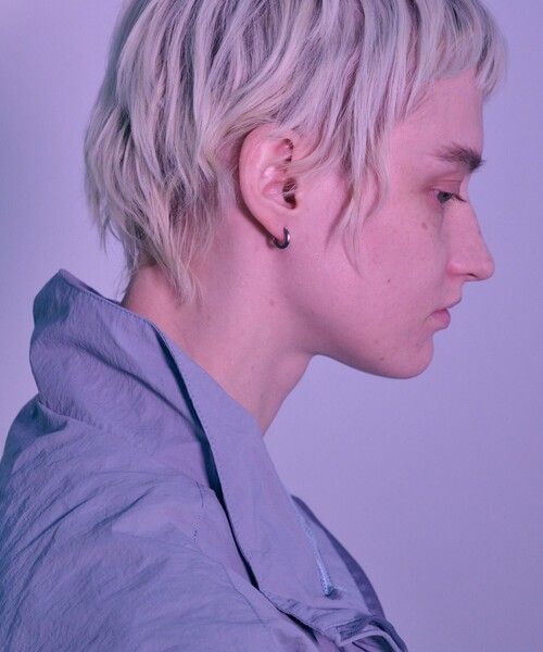 and cloud(アンドクラウド)の「Spine Hoop Pierce/Single(ピアス(片耳用)・レディース・ブラック/シルバー/イエローゴールド・FREE)」の13枚目の写真