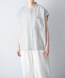 かぐれ | リネンノースリーブワイドシャツ(Tシャツ/カットソー)