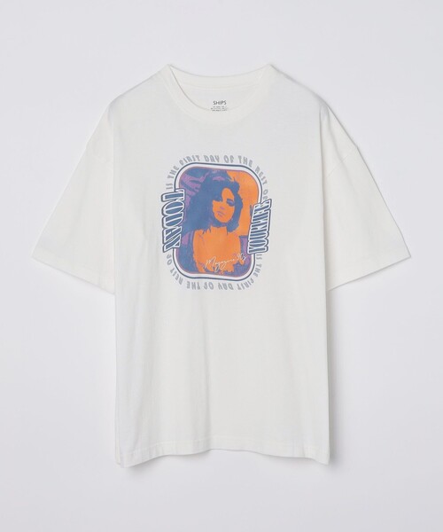 SHIPS(シップス)の「SHIPS: 90s モチーフ プリント Tシャツ(Tシャツ/カットソー・メンズ・グレー/グレー系/ホワイト系/ホワイト・SMALL/MEDIUM/LARGE)」の2枚目の写真