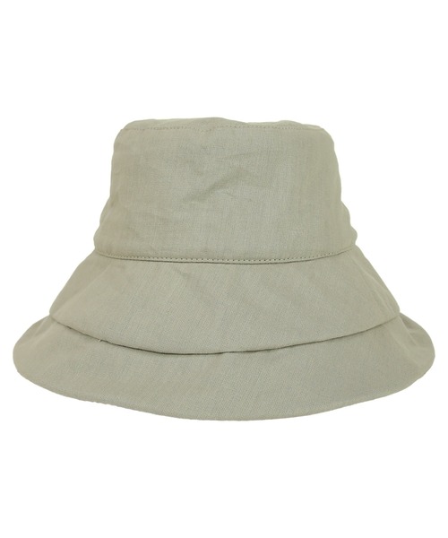 and it_(アンドイット)の「接触冷感ワイヤーリネンハット(ハット・レディース・ブラック/ネイビー/ライトグレー/ライトベージュ・FREE)」の8枚目の写真