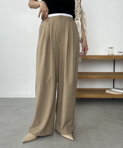 CAPRICIEUX LE'MAGE（カプリシューレマージュ）の「Wウエストパンツ（その他パンツ・レディース・ベージュ/グレー・38/36）」の17枚目の写真