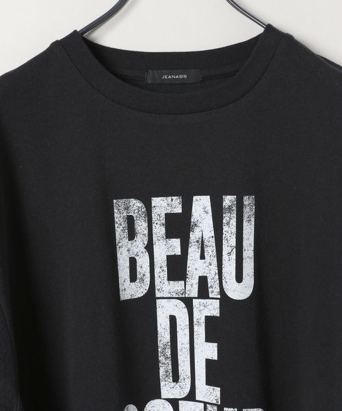 JEANASIS（ジーナシス）の「STACKロゴプリントTEE/131672（Tシャツ/カットソー・レディース・ブラック/チャコールグレー/ホワイト/ピンク・FREE）」の18枚目の写真