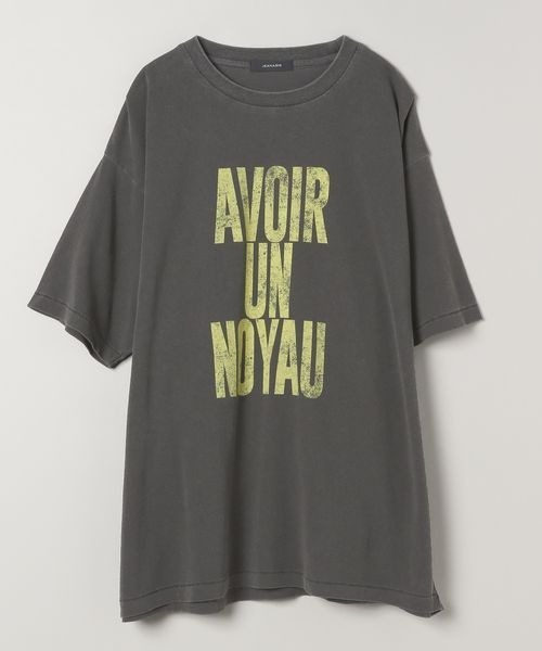 JEANASIS（ジーナシス）の「STACKロゴプリントTEE/131672（Tシャツ/カットソー・レディース・ブラック/チャコールグレー/ホワイト/ピンク・FREE）」の9枚目の写真