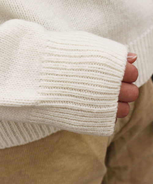 CIAOPANIC（チャオパニック）の「【Ciaopanic】ウォッシャブル天竺編みタートルネック（ニット/セーター・レディース・ホワイト/アイボリー/グレー/ネイビー・FREE）」の9枚目の写真