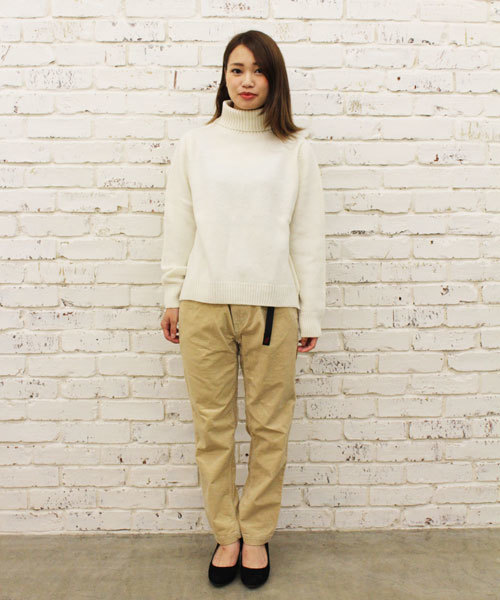 CIAOPANIC（チャオパニック）の「【Ciaopanic】ウォッシャブル天竺編みタートルネック（ニット/セーター・レディース・ホワイト/アイボリー/グレー/ネイビー・FREE）」の10枚目の写真