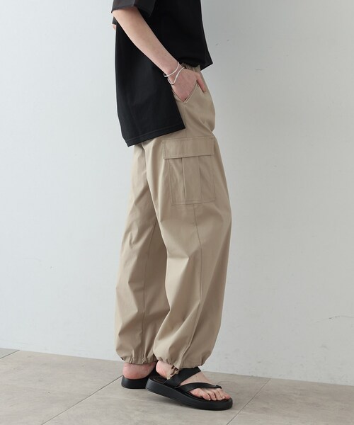 GALLEST(ギャレスト)の「◆ストレッチカーゴパンツ(その他パンツ・レディース・ライトグレー系9/ベージュ/ブラック・36/38/40)」の3枚目の写真
