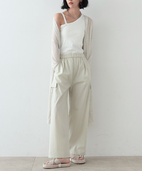 GALLEST(ギャレスト)の「◆ストレッチカーゴパンツ(その他パンツ・レディース・ライトグレー系9/ベージュ/ブラック・36/38/40)」の4枚目の写真