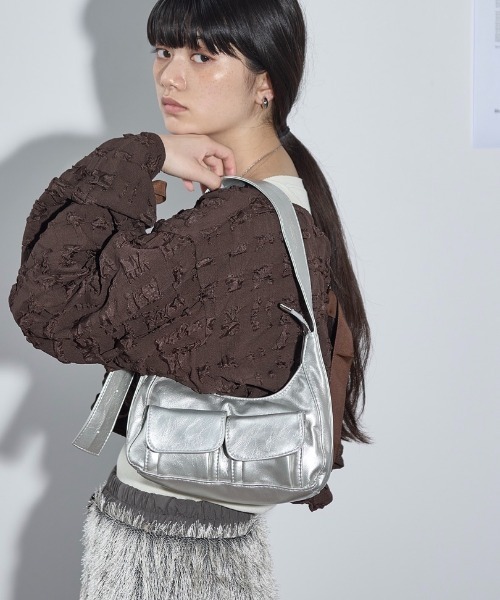 ミナペルホネン rosy blue green 弱々しい ショルダーバッグハンドメイド 