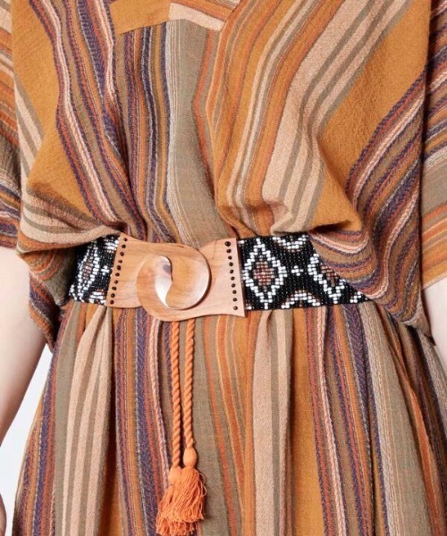 チャイハネ（チャイハネ）の「【チャイハネ】ネイティビーズベルト（ベルト・レディース・ブラウン/ターコイズブルー/ブラック/その他1/ネイビー/その他2/その他3/ホワイト・FREE）」の3枚目の写真