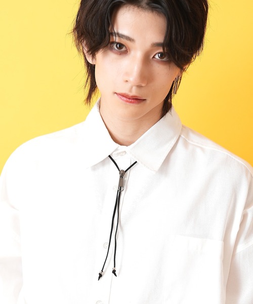 セール】an meets zakka ファスナー革紐ループタイ（ネクタイ）｜an