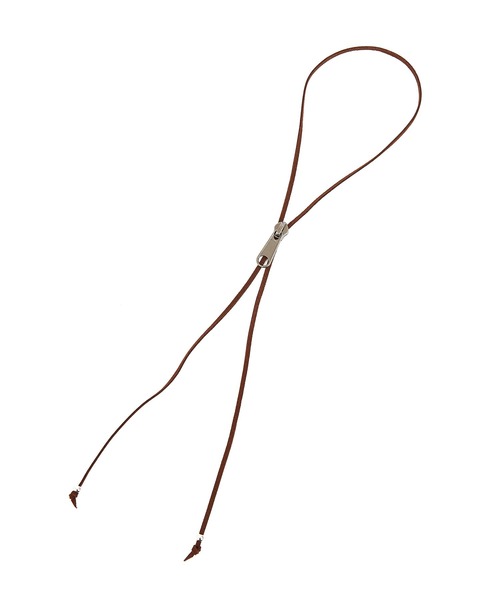 an meets zakka ファスナー革紐ループタイ（ネクタイ）｜an meets