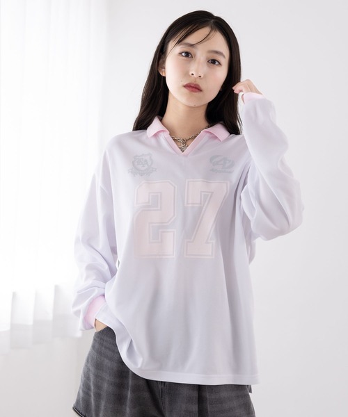 repipi armario（レピピ アルマリオ）の「ナンバリングルーズロンT（Tシャツ/カットソー・キッズ・ホワイト/ネイビー/ブラック・SMALL/MEDIUM/LARGE）」の13枚目の写真