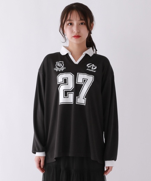 repipi armario（レピピ アルマリオ）の「ナンバリングルーズロンT（Tシャツ/カットソー・キッズ・ホワイト/ネイビー/ブラック・SMALL/MEDIUM/LARGE）」の14枚目の写真