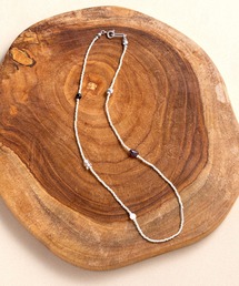 sfy（スフィ）の「天然石ビーズステーションネックレス/beads station necklace（ネックレス）」