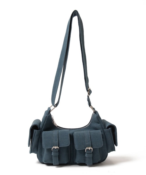 WEGO(ウィゴー)の「WEGO/金具デザインポケットショルダー(ショルダーバッグ・レディース・ブラック/ブラック系その他/グレー/レッド/ブルー系1/ブラウン・FREE)」の19枚目の写真