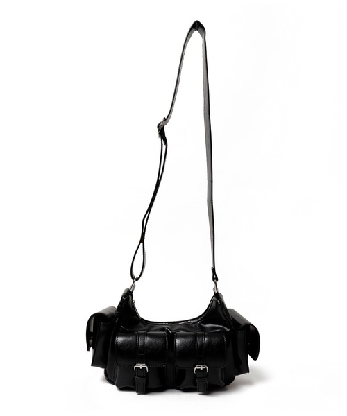 WEGO(ウィゴー)の「WEGO/金具デザインポケットショルダー(ショルダーバッグ・レディース・ブラック/ブラック系その他/グレー/レッド/ブルー系1/ブラウン・FREE)」の17枚目の写真