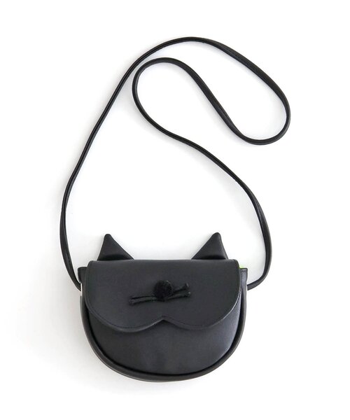 BREEZE（ブリーズ）の「ネコチャンショルダーバッグ（ショルダーバッグ・キッズ・ブラック/ブラウン・FREE）」の4枚目の写真