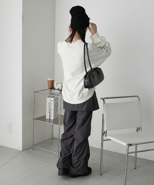 forksy.】ベロアミニリボン付きニット帽/ビーニー forksy.│MONO-MART