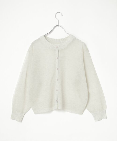 LBC（エルビーシー）の「シアー２ＷＡＹヘリンボンクロシェニット（カーディガン/ボレロ・レディース・ベージュ/ブラック/クリアグリーン・M/L）」の22枚目の写真