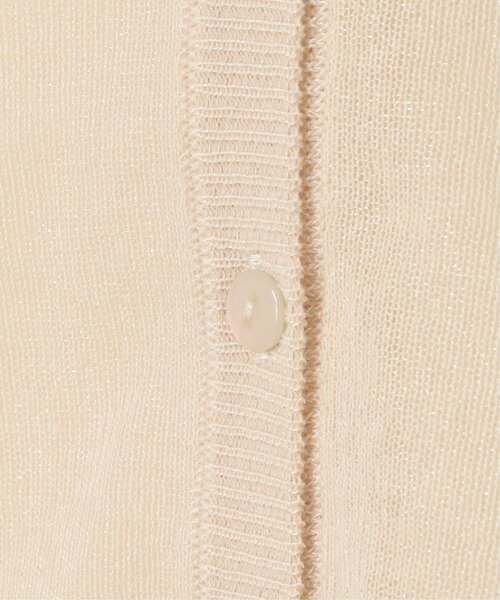 LBC（エルビーシー）の「シアー２ＷＡＹヘリンボンクロシェニット（カーディガン/ボレロ・レディース・ベージュ/ブラック/クリアグリーン・M/L）」の19枚目の写真