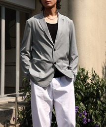 Cloudstyle（クラウドスタイル）の「【Cloudstyle】サマー リラックス テーラードジャケット/ストレッチ 接触冷感 洗濯機可能（テーラードジャケット）」