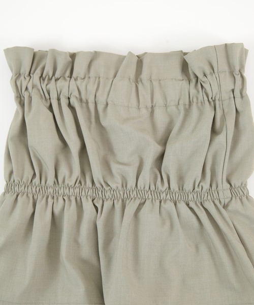 titivate（ティティベイト）の「ギャザーペプラムビスチェ（チューブトップ・レディース・ブラック/グレー・M）」の17枚目の写真